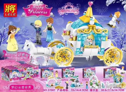 "Enchanted Ice World: Fantasy Horse Carriage (4 Sets Combination)"