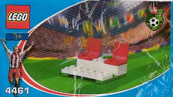 Sports: football: benches on the sides