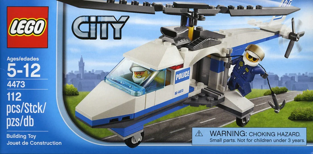 Police: police helicopter 乐高 LEGO 4473