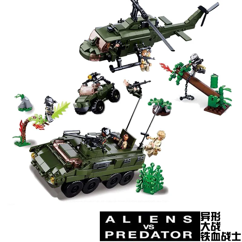 Alien Battle Iron Blood: Iron Blood Fighter Helicopter 小鲁班 Sluban M38-B0719A image 3