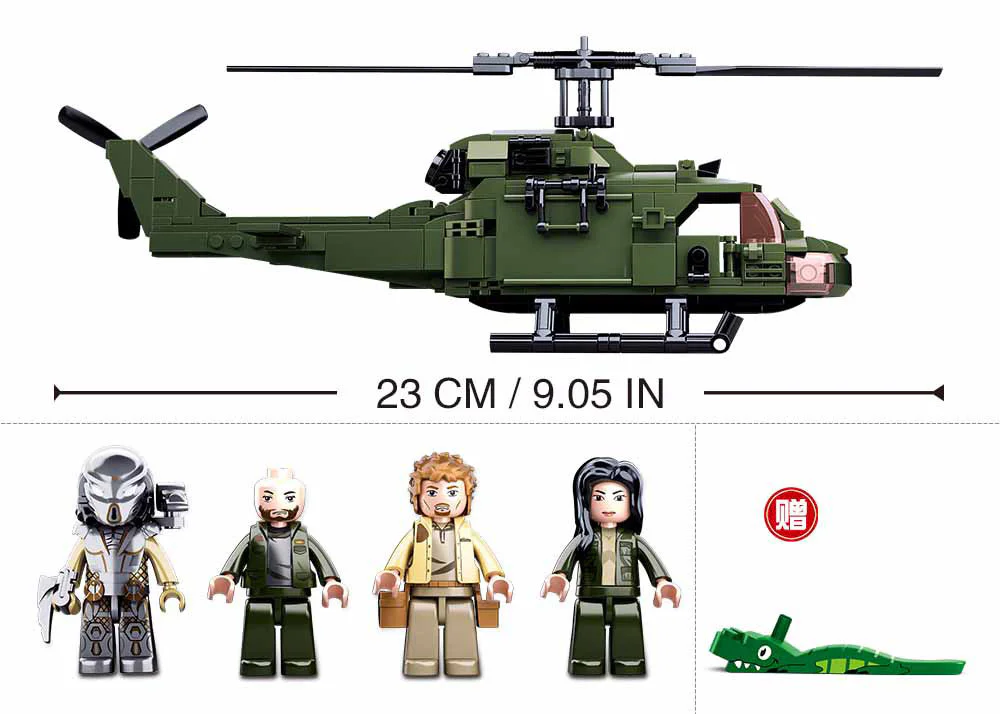 Alien Battle Iron Blood: Iron Blood Fighter Helicopter 小鲁班 Sluban M38-B0719A image 4
