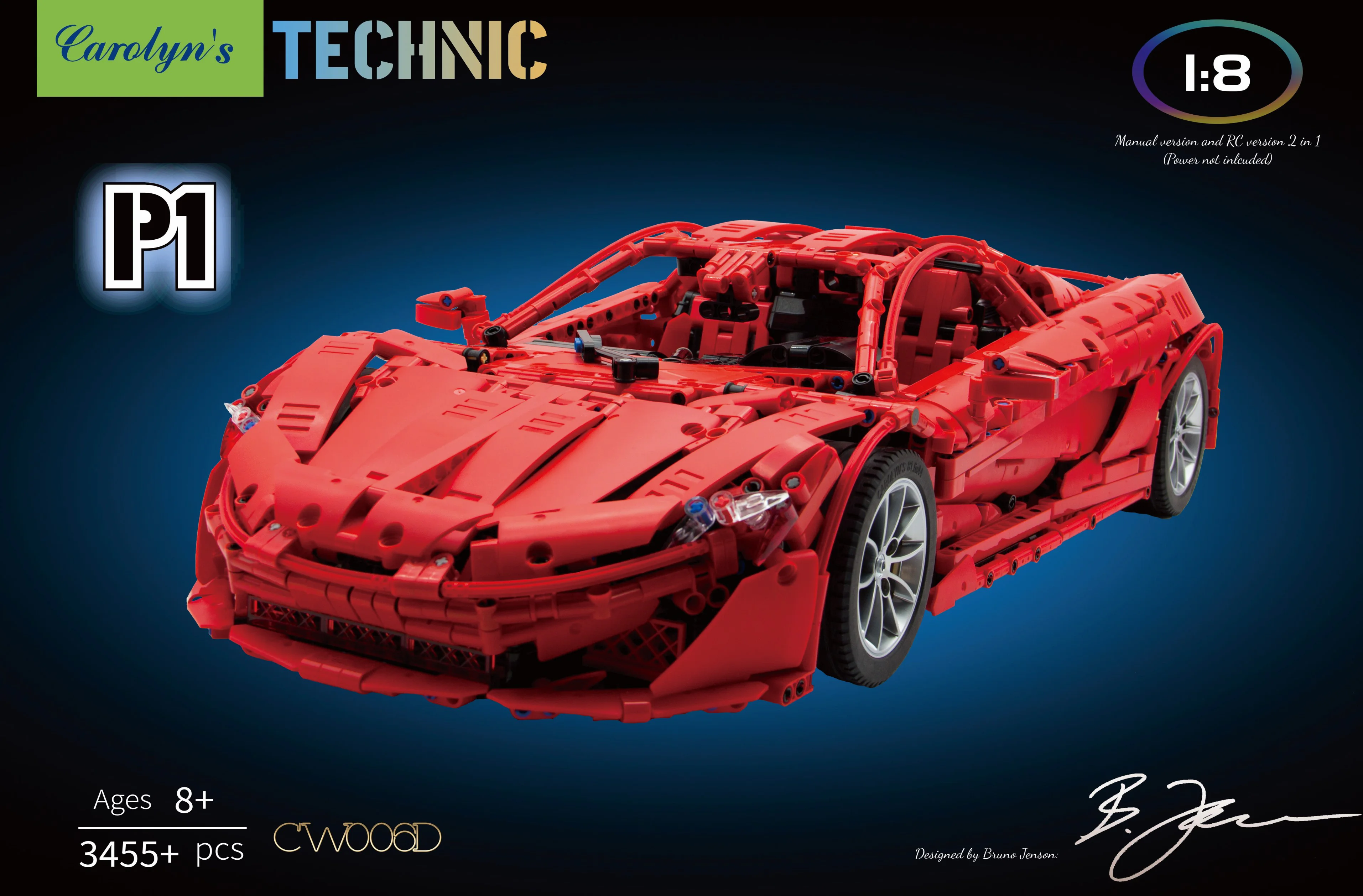 McLaren P1 hypercar 1:8 悦创 HAPPYBUILD/信宇科技 XQ1001-A image 100