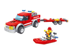 Fire police: fire truck trailer