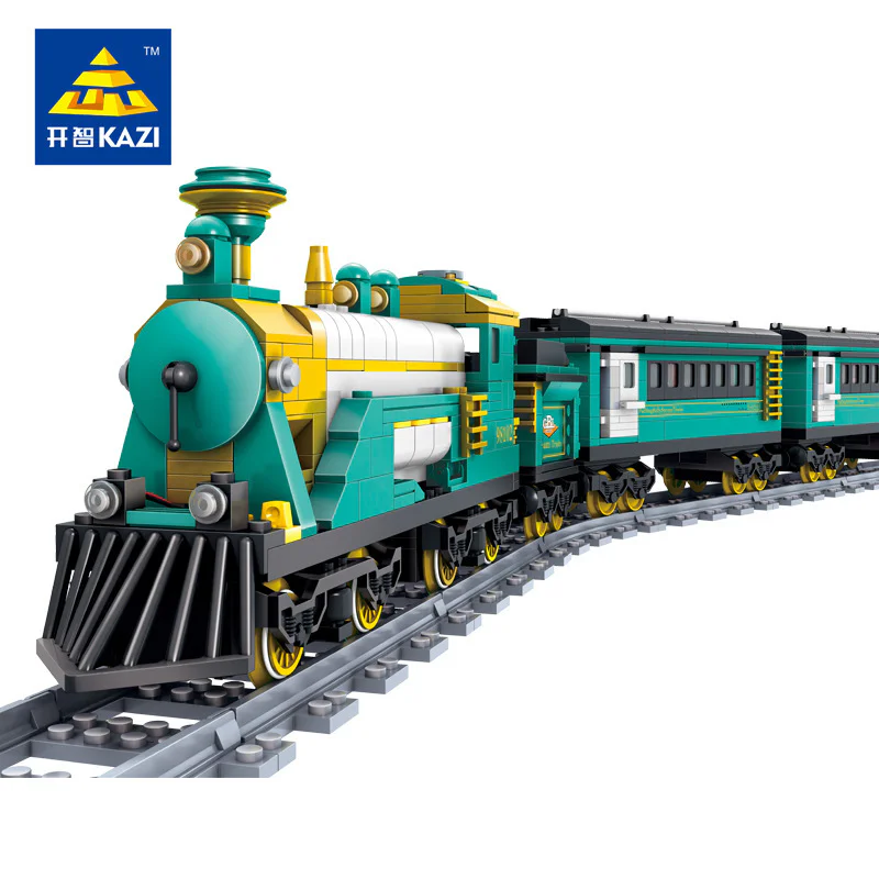 Trackless train: Australian Puffing Billy steam train. 开智 KAZI/高博乐 GBL KY98102