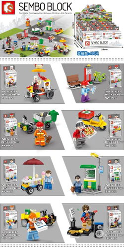 Street Kids' Small Scenes, 8 Options