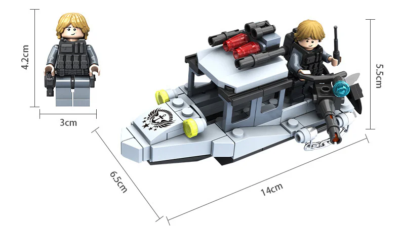 Counter-terrorism raids: a regular small ship 潘洛斯 PANLOSBRICK 635002 image 1