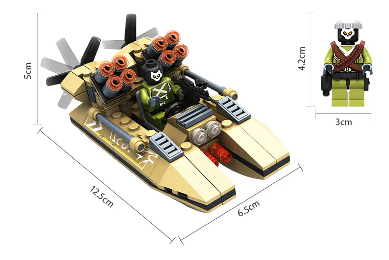 Counter-terrorism raids: storm gas-bed ships 潘洛斯 PANLOSBRICK 635005 image 1