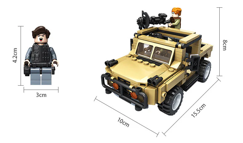 Counter-terrorism raids: armed pickup trucks 潘洛斯 PANLOSBRICK 635008 image 2
