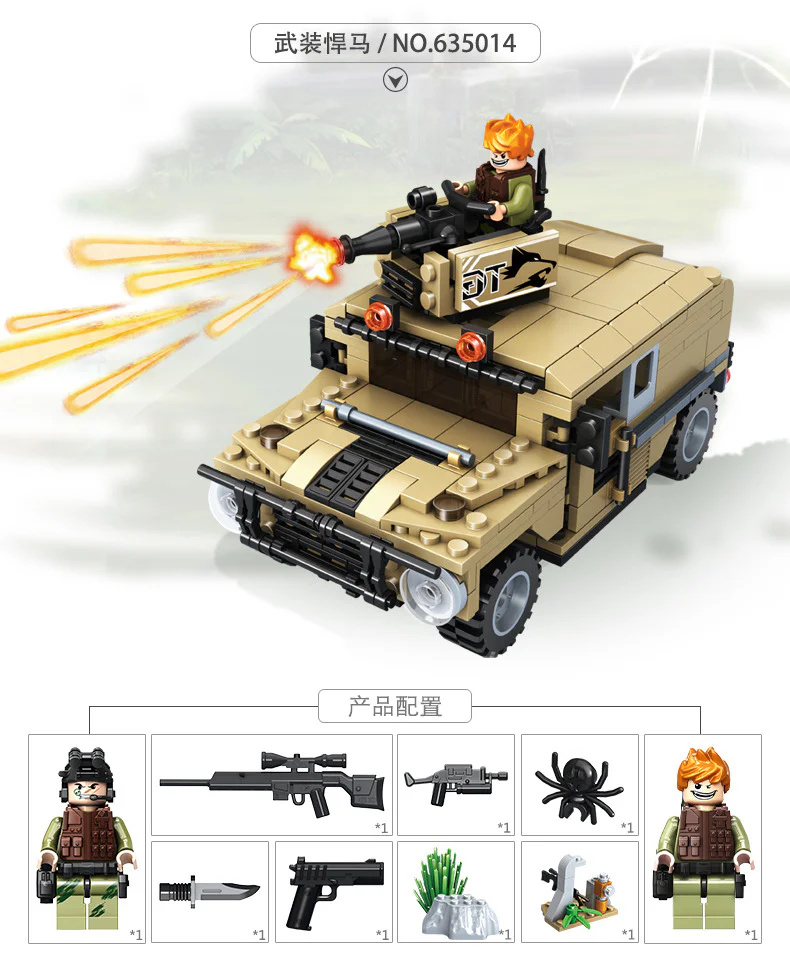 Counter-terrorism raids: armed Hummer 潘洛斯 PANLOSBRICK 635014 image 1