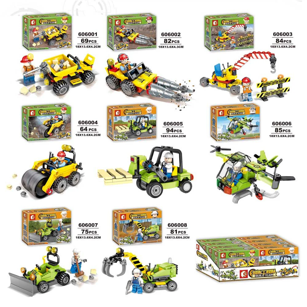 Urban engineering unit: engineering vehicle 8, small roller, driller, light crane, roller, light forklift, light crane, bulldozer, picker 606006