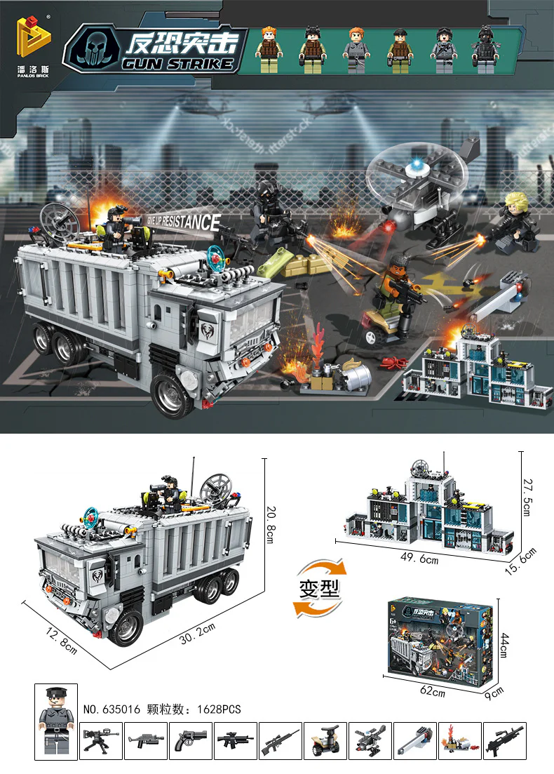 Counter-terrorism raids: official mobile command post 潘洛斯 PANLOSBRICK 635016 image 2