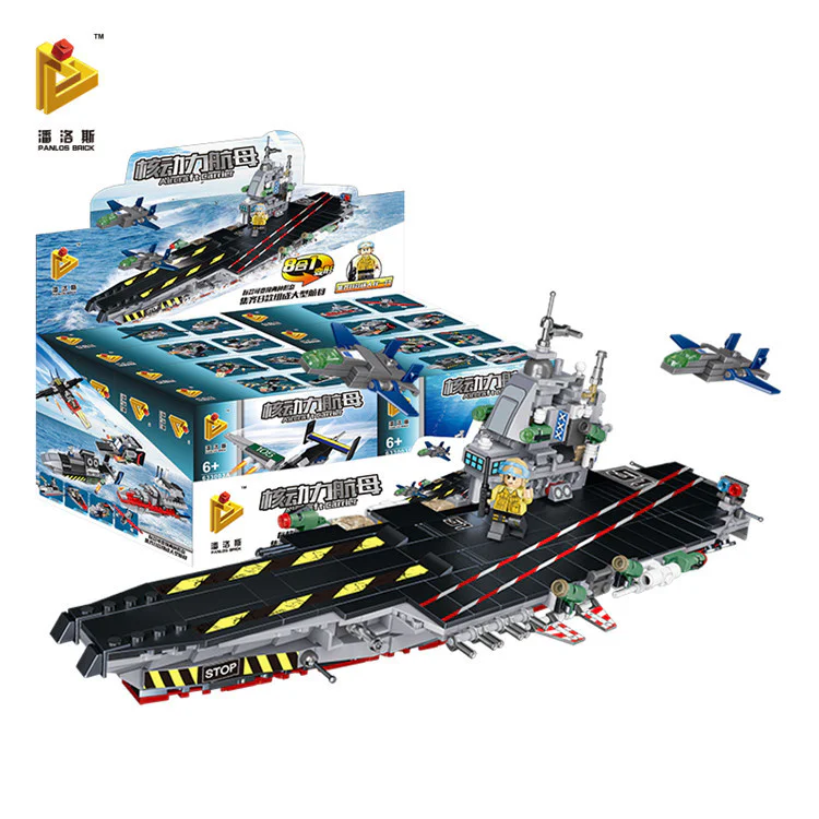 Nuclear-powered aircraft carrier 8 in 1 潘洛斯 PANLOSBRICK 633003A image 26