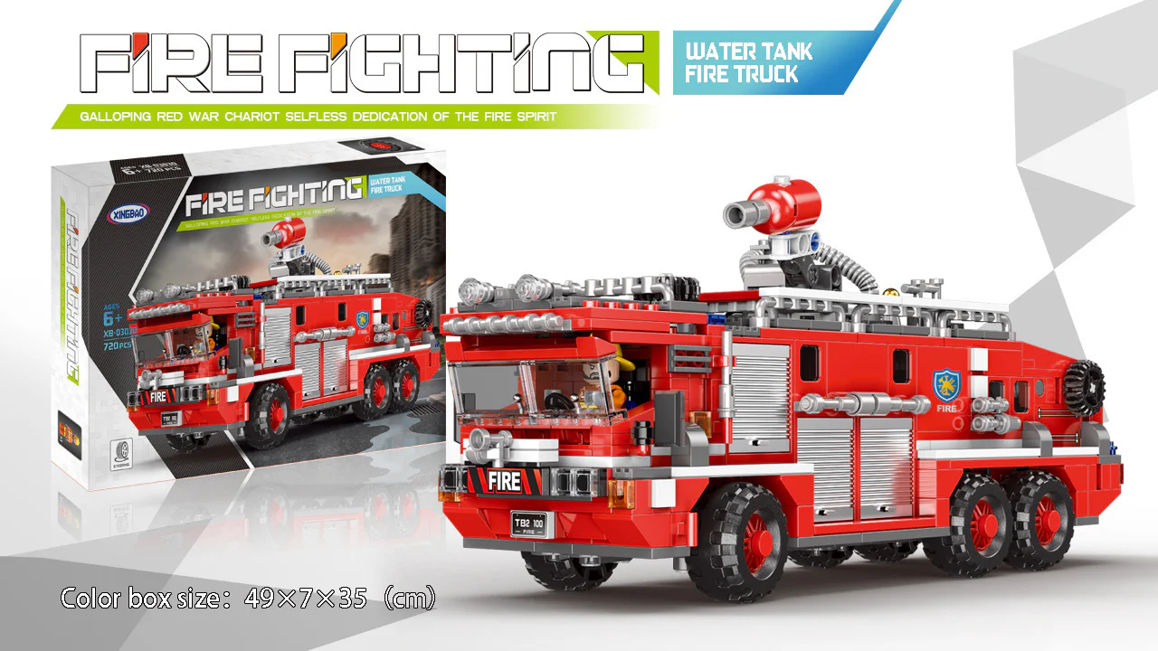 Fire Fighting: Water tank fire truck 星堡 XINGBAO XB-03030 image 1