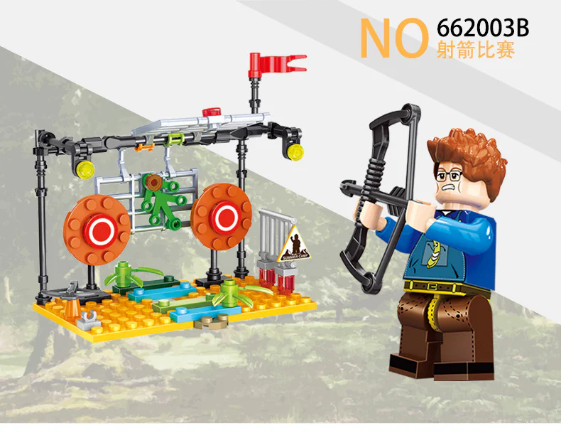 Urban City Summer Camp featuring 4 off-road racing events, archery competitions, sailing experiences, and forest fire trucks. 潘洛斯 PANLOSBRICK 662003C image 3
