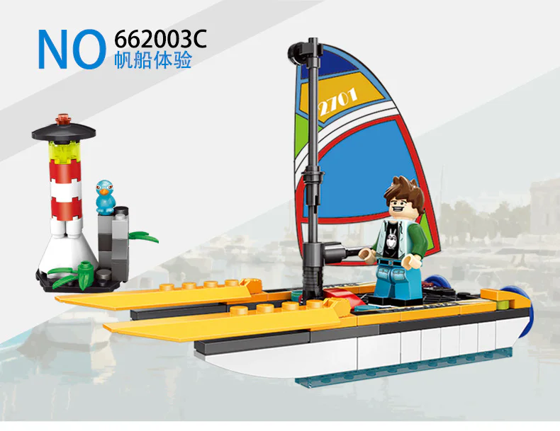 Urban City Summer Camp featuring 4 off-road racing events, archery competitions, sailing experiences, and forest fire trucks. 潘洛斯 PANLOSBRICK 662003C image 8