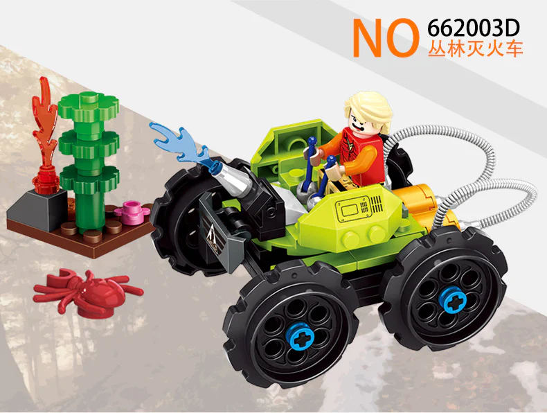 Urban City Summer Camp featuring 4 off-road racing events, archery competitions, sailing experiences, and forest fire trucks. 潘洛斯 PANLOSBRICK 662003C image 14
