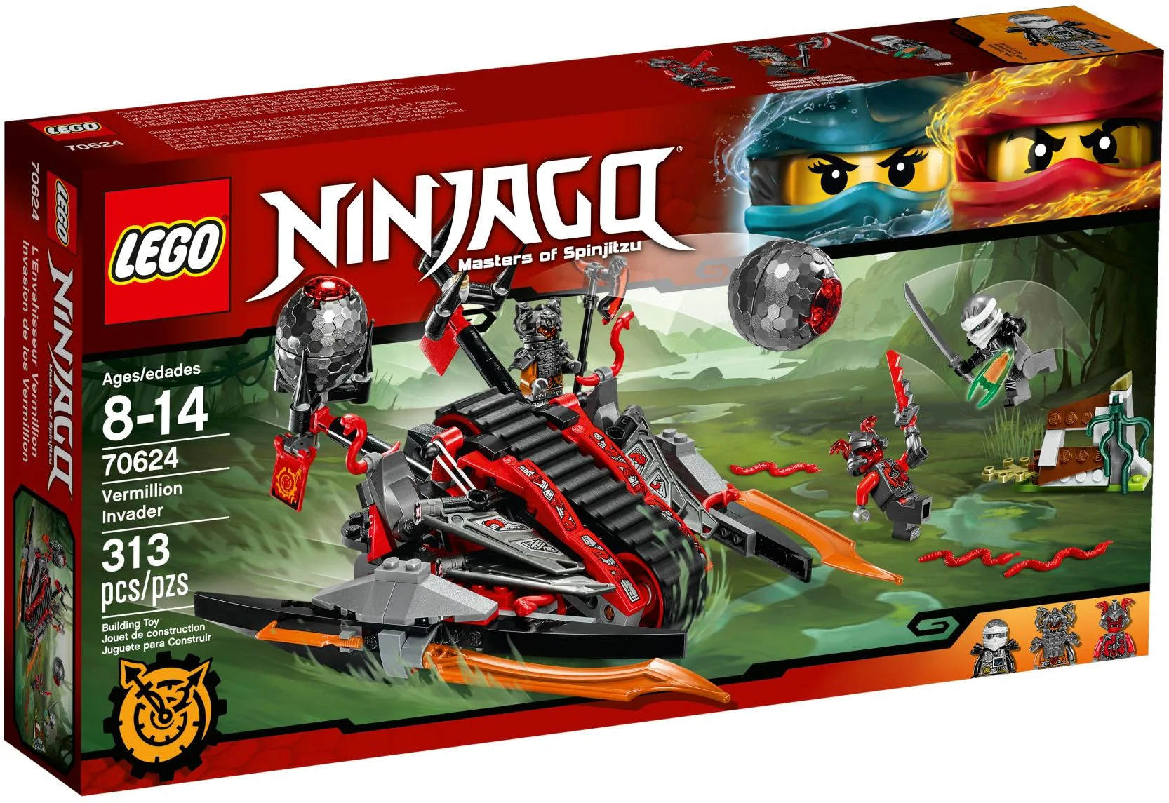 Crimson snake throws stones and rides a war chariot. 06044 image 1
