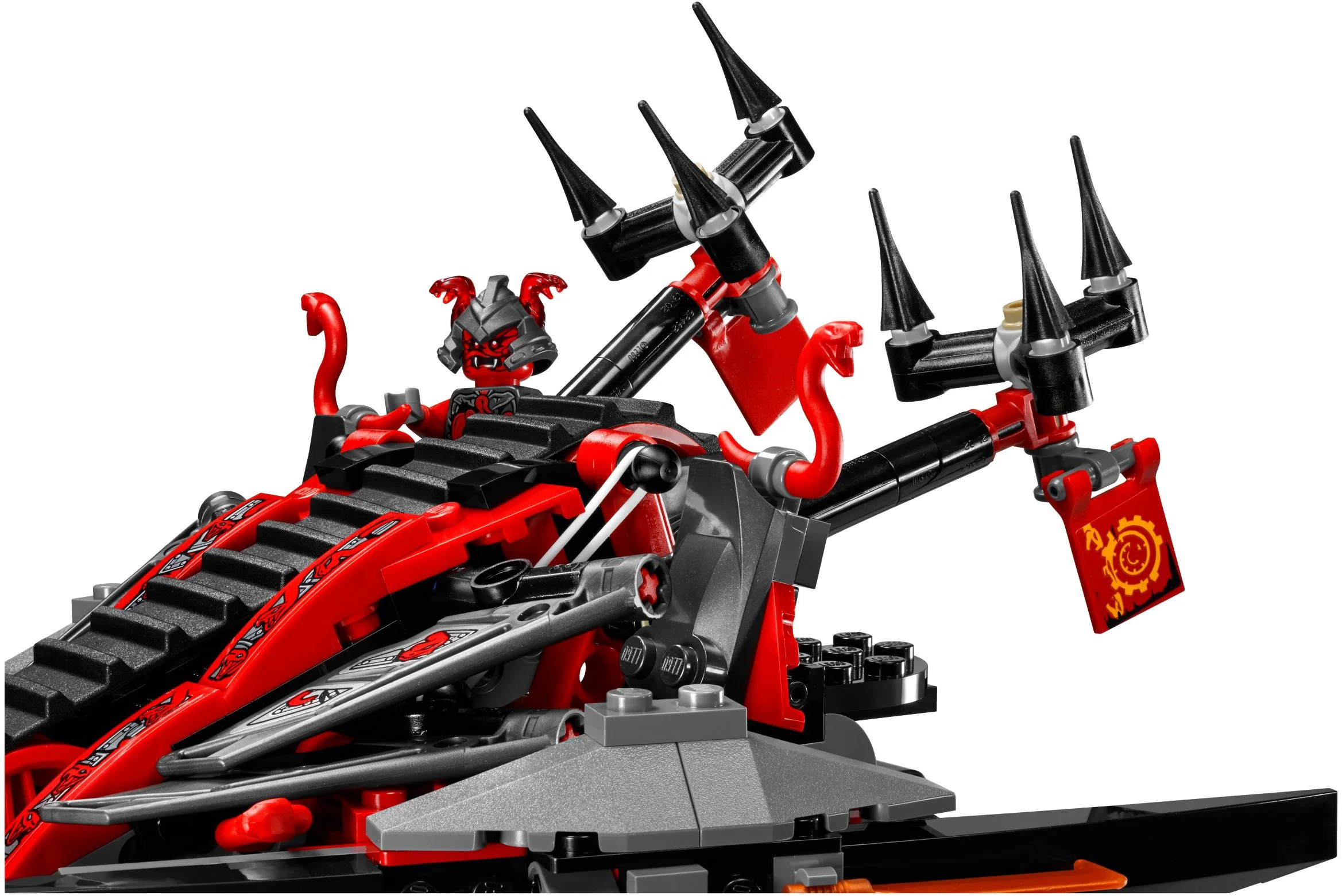Crimson snake throws stones and rides a war chariot. 06044 image 3