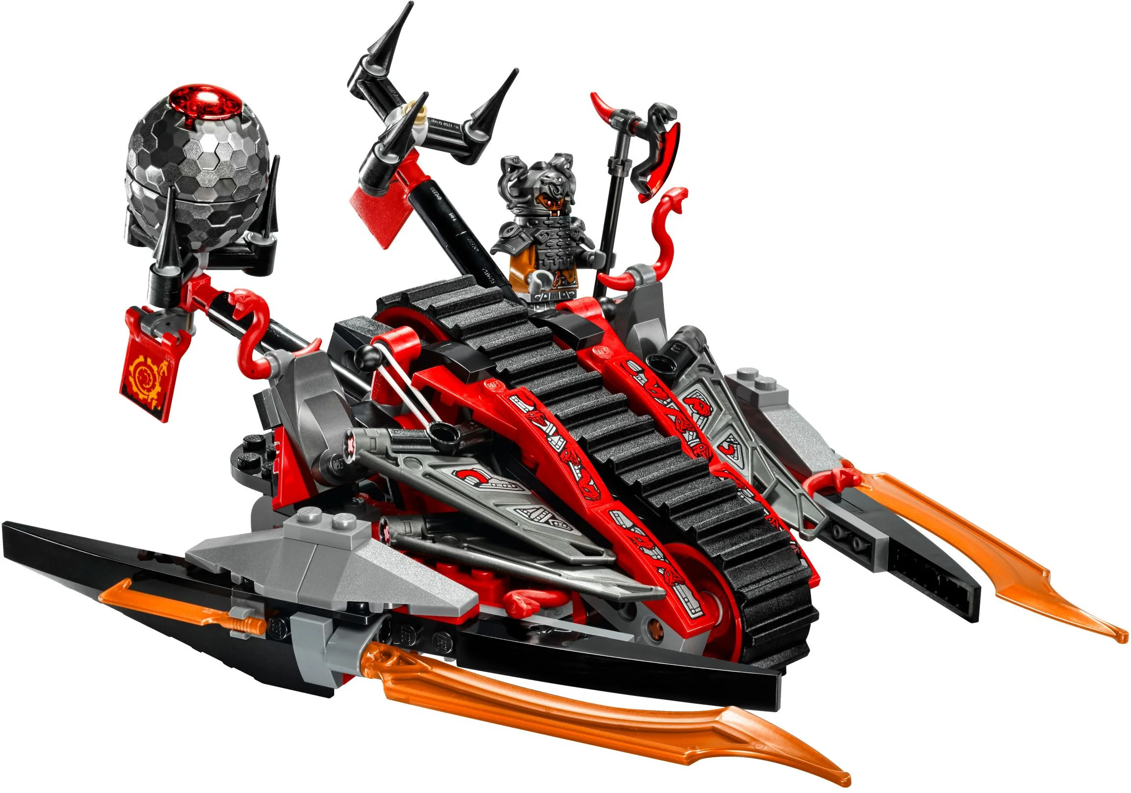 Crimson snake throws stones and rides a war chariot. 06044 image 4