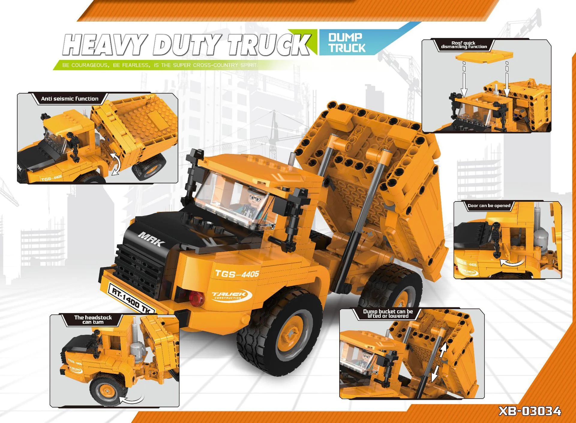 Truck, heavy: dump 星堡 XINGBAO XB-03034 image 4