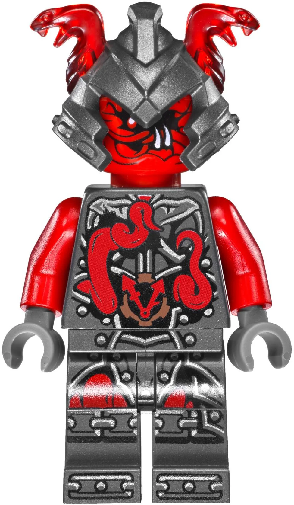 Crimson snake throws stones and rides a war chariot. 06044 image 9