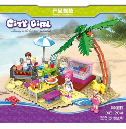Urban girls: beach barbecue