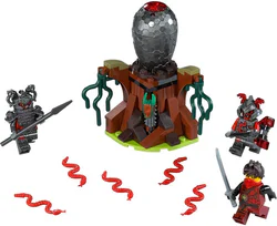 Ninja Battle Red Serpent Warrior