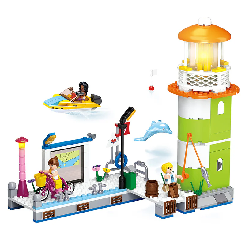 Pink Dream Bay: Dolphin Bay Pier Beacon 小鲁班 Sluban M38-B0607