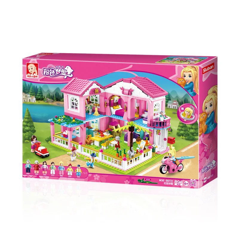 Pink Dream: Holiday House 小鲁班 Sluban M38-B0721 image 1