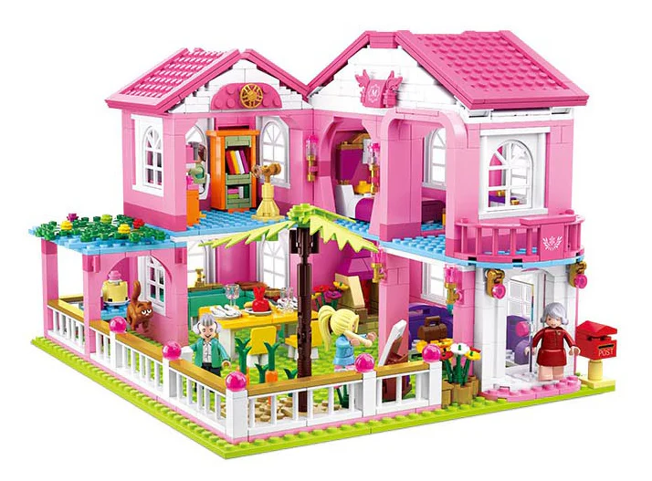 Pink Dream: Holiday House 小鲁班 Sluban M38-B0721 image 2