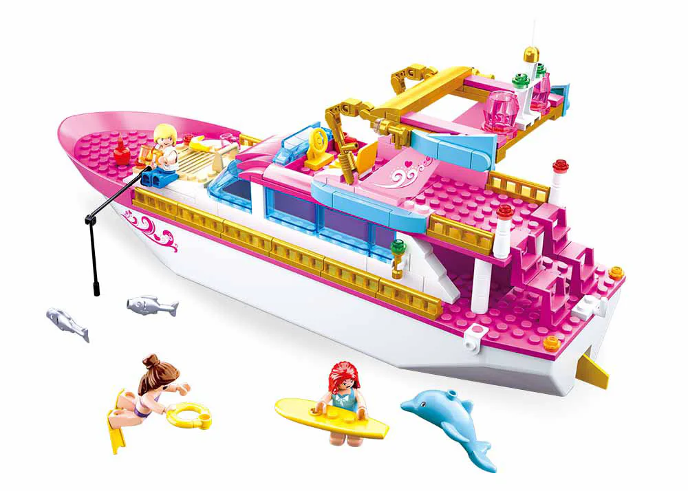 Pink Dream: Holiday yacht 小鲁班 Sluban M38-B0722 image 2