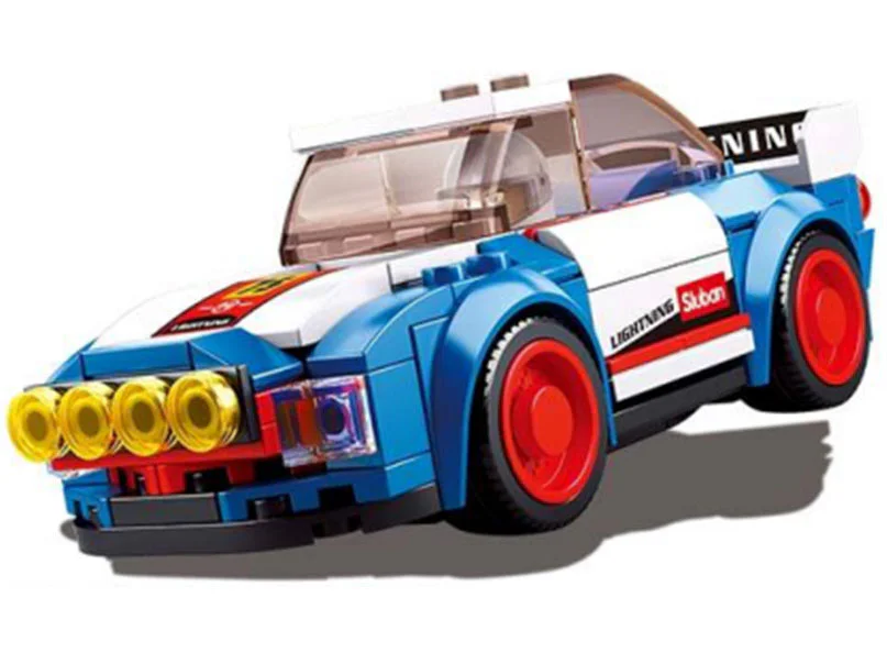 Automobile club, race camp, pull car 小鲁班 Sluban M38-B0675