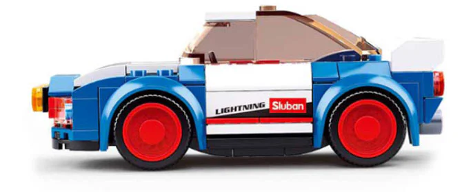 Automobile club, race camp, pull car 小鲁班 Sluban M38-B0675 image 1
