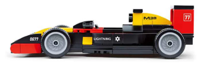 Automobile club, racing camp: equation racing car 小鲁班 Sluban M38-B0677 image 1