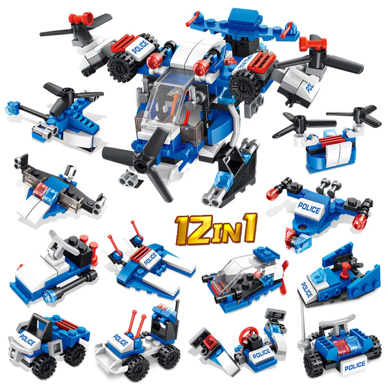 Police Series: Multi-Functional Patrol Robot (12-in-1) 潘洛斯 PANLOSBRICK 681008L image 3