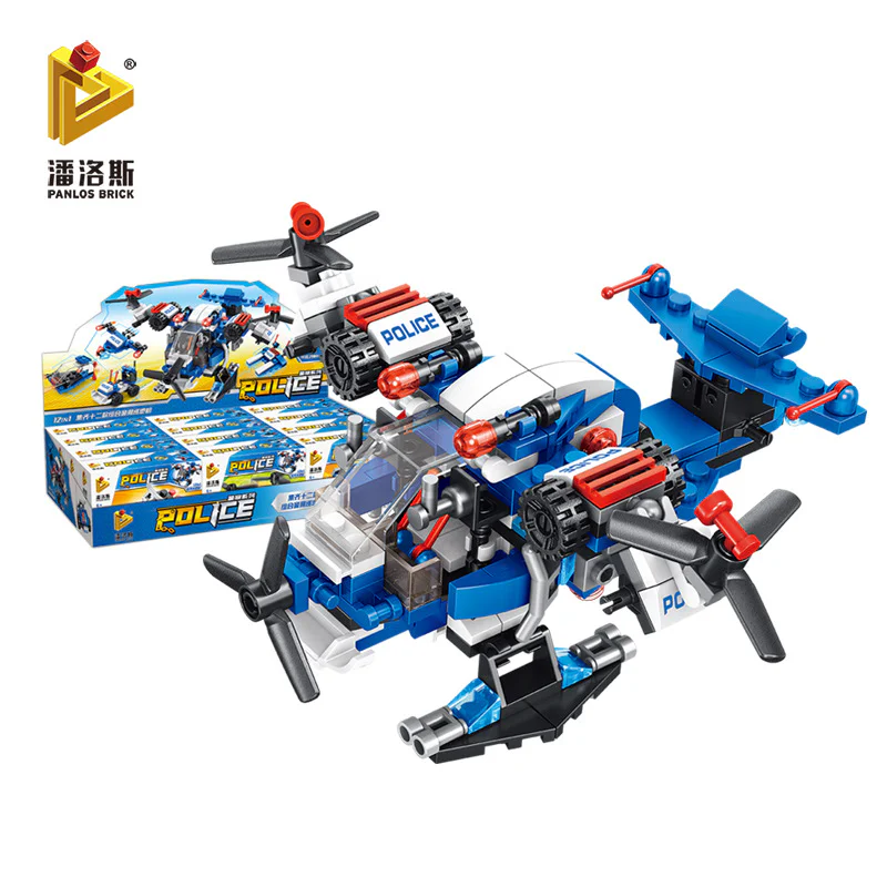 Police Series: Multi-Functional Patrol Robot (12-in-1) 潘洛斯 PANLOSBRICK 681008L image 6