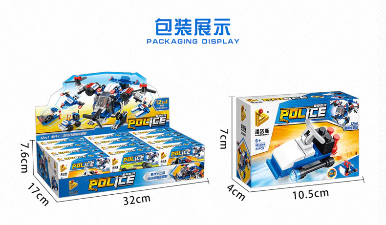 Police Series: Multi-Functional Patrol Robot (12-in-1) 潘洛斯 PANLOSBRICK 681008L image 18