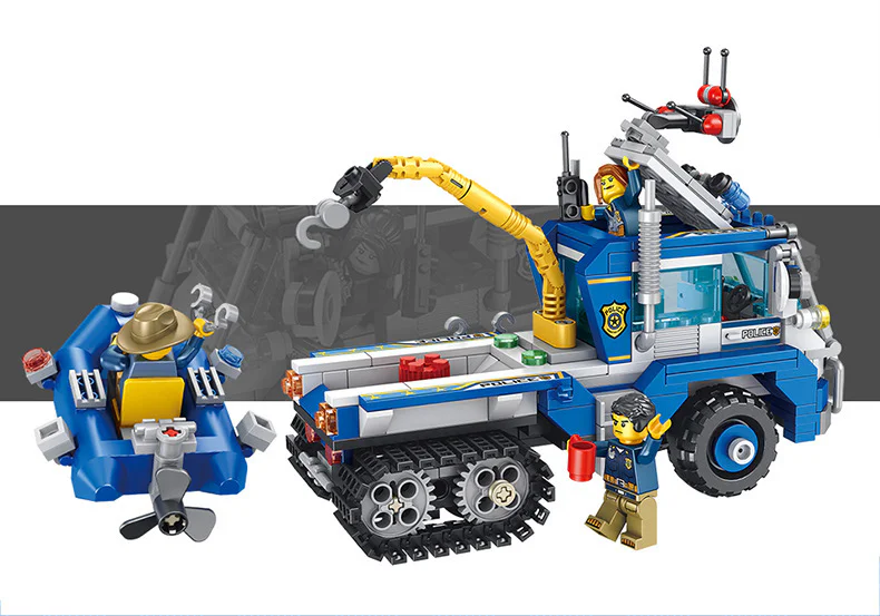 Police Series: Forest Police Car 潘洛斯 PANLOSBRICK 681005A image 5