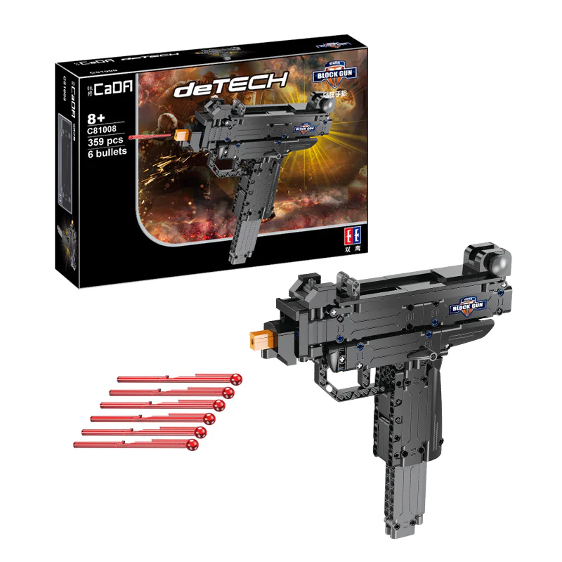 deTECH: UZ micro submachine gun 咔搭 CaDA/双鹰 DoubleE C81008 image 2