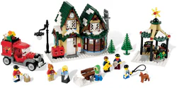 Winter village: Winter town post office