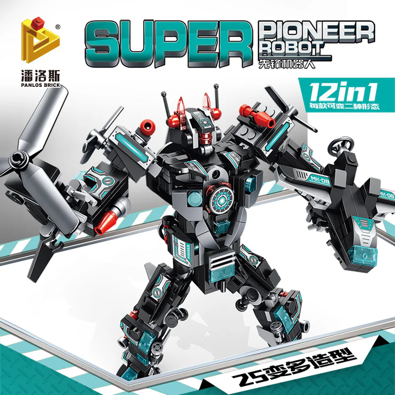 pioneer robot, 12in1, machine armored robot 潘洛斯 PANLOSBRICK 633013 image 1