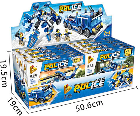 Police Series: Forest Patrol Vehicle, Forest Off-Road Patrol Car, Hummer, Forest Police Car 潘洛斯 PANLOSBRICK 681002D image 12