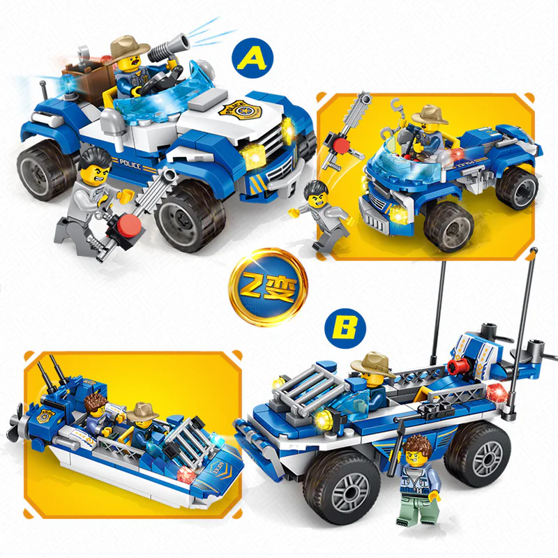 Police Series: Jungle Mountain Vehicles 潘洛斯 PANLOSBRICK 681003A image 2