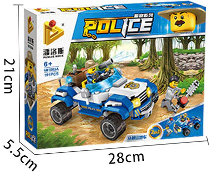 Police Series: Jungle Mountain Vehicles 潘洛斯 PANLOSBRICK 681003A image 5