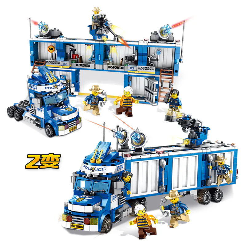 Police series: mobile police station vehicles 潘洛斯 PANLOSBRICK 681006 image 4