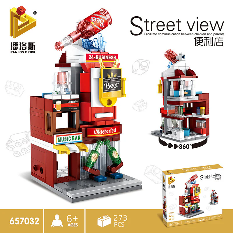 Mini Street Scene: Bar, Convenience Store 潘洛斯 PANLOSBRICK 657032 image 1