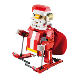 Santa, Christmas sleigh, smart voice, two pieces of wood