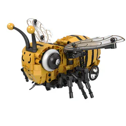 Electric technology collage: Honeybees