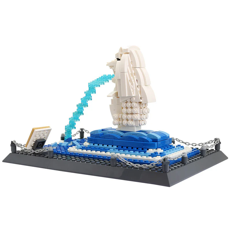 Singapore Fish Lion statue 万格 WANGE/乐博士 Dr.Luck 4218 image 3