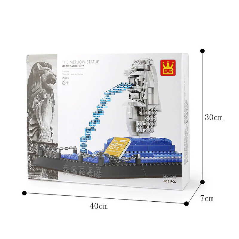 Singapore Fish Lion statue 万格 WANGE/乐博士 Dr.Luck 4218 image 4